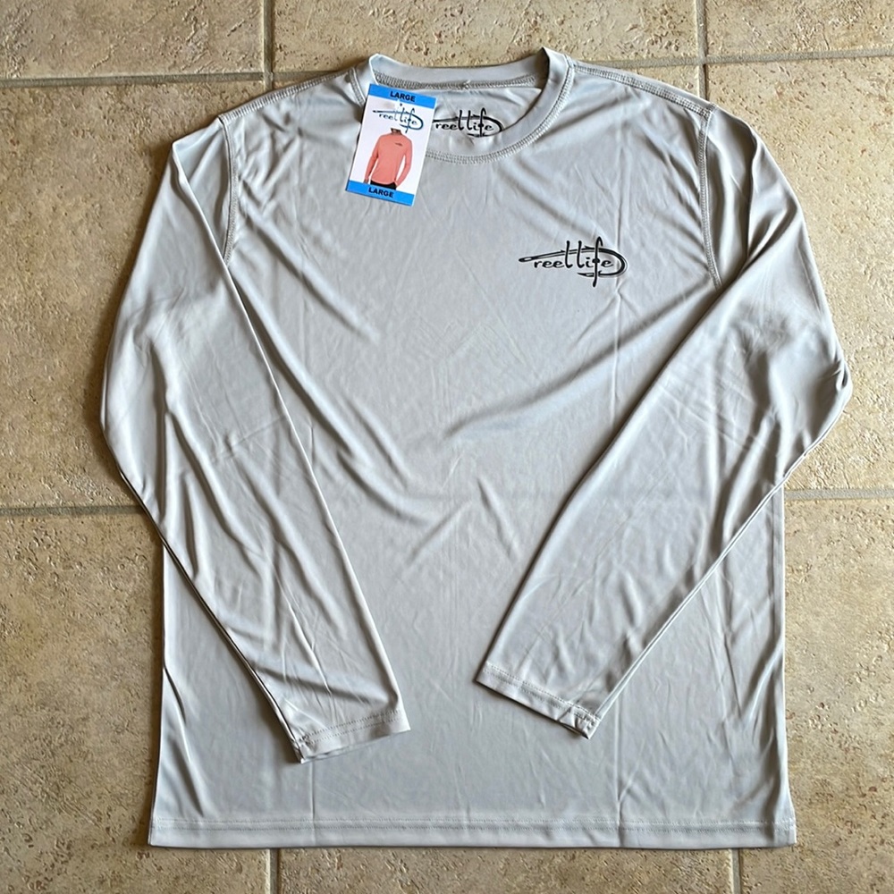 Reel Life Long Sleeve UPF +50 Men’s Size Large Shirt